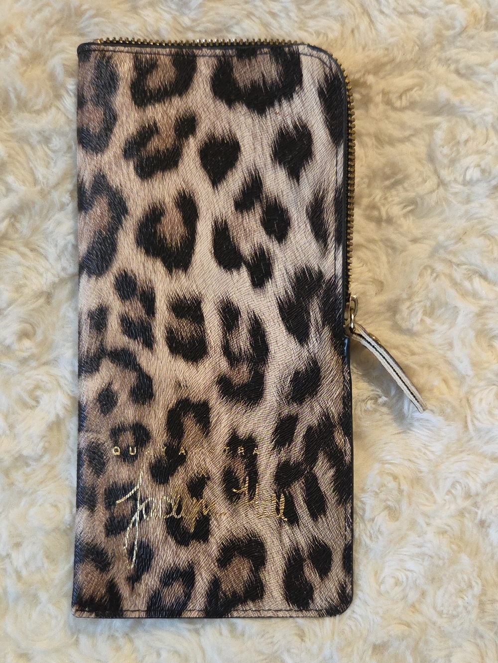 Quay Australia Leopard Print Sunglasses Case - Tan, Black
